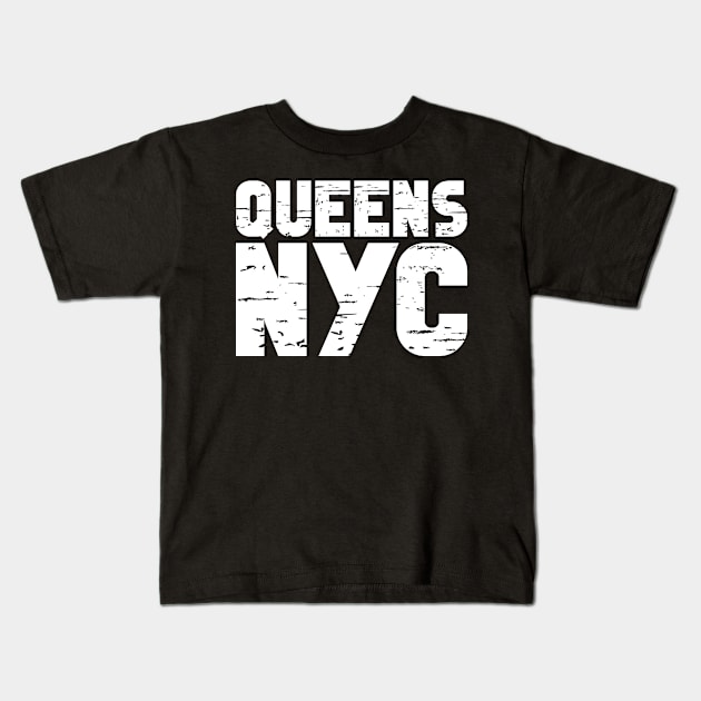 Queens, NYC Kids T-Shirt by colorsplash